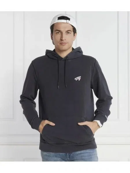 Tommy Jeans Hanorac WASHED SIGNATURE gri