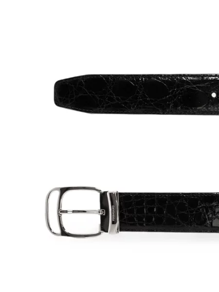 Cu centură curea Ferragamo negru