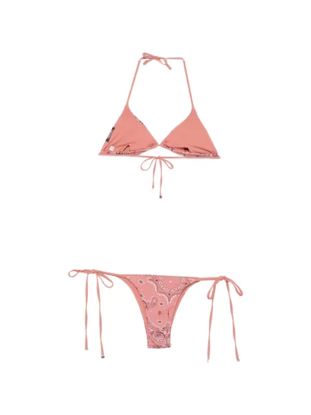 Bikini Venuja cu imagine cu model paisley roz