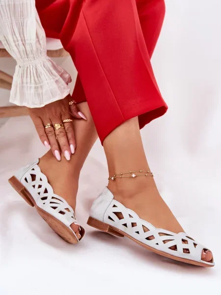 Baleríny Boto stříbrné