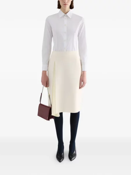 Fustă midi Jil Sander asimetrică