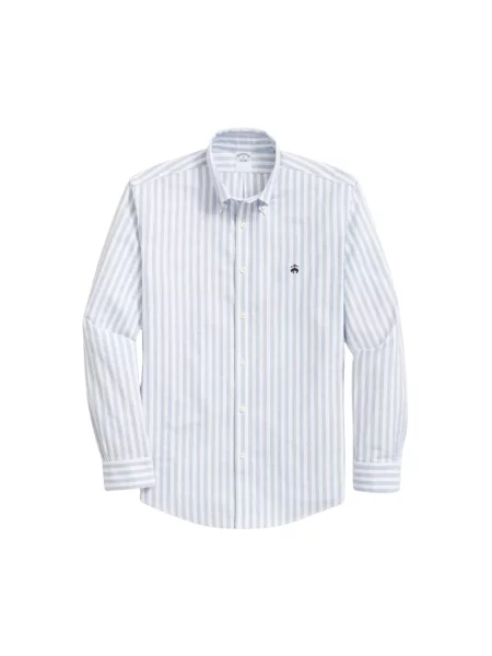 Koszula Brooks Brothers w kratkę z twillu niebieska