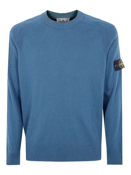 Pulover Stone Island cu strasuri albastru