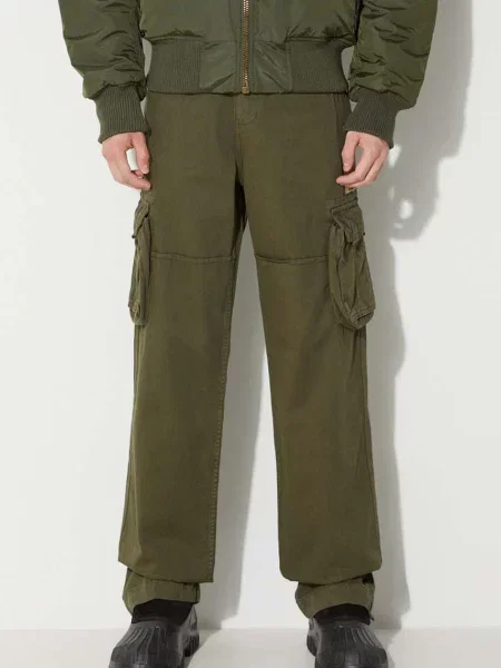 Kalhoty Alpha Industries Jet Pant jednoduché zelená