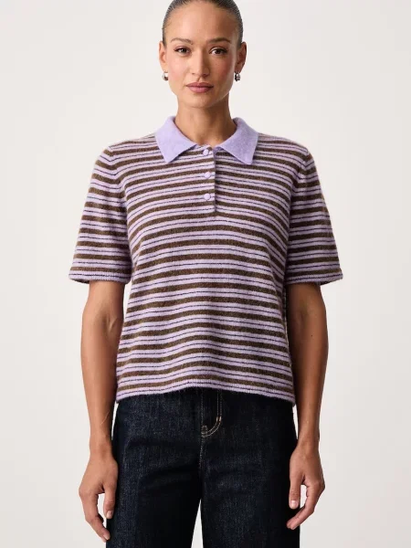 Mos Mosh tricou pentru femei cu lână violet