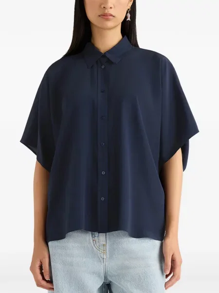 Krótka koszula Momoni niebieska