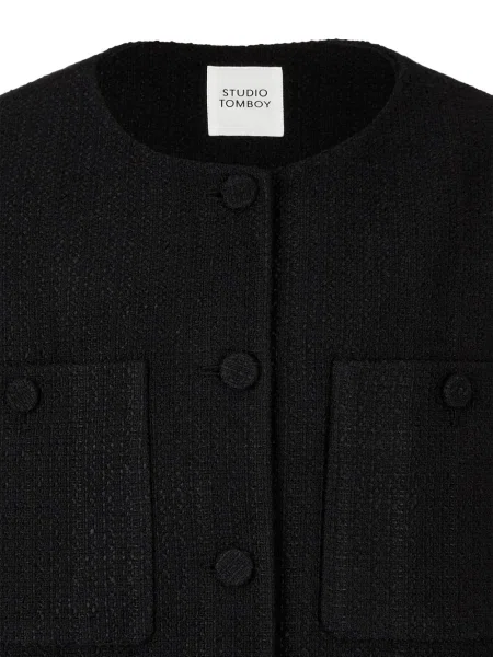 Geacă Studio Tomboy din tweed negru