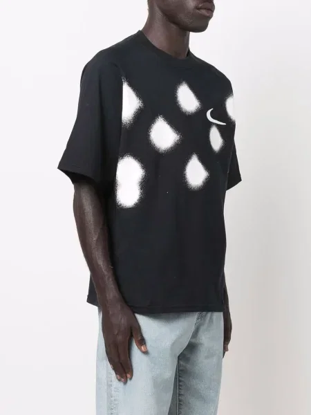 Raštuotas trumpas marškinėliai Nike X Off-white balta