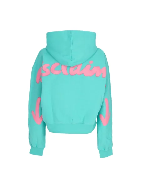 Bluza z kapturem Disclaimer z logo zielona