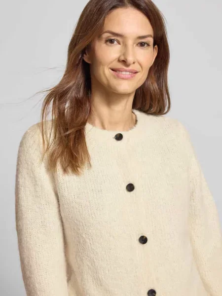 Kurtka z dzianiny o kroju regular fit z dodatkiem wełny model ‘NOVAH’ Vero Moda