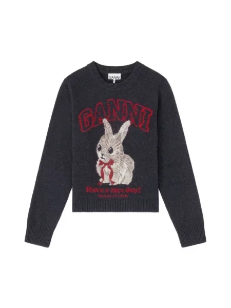 Sweter Ganni czarny