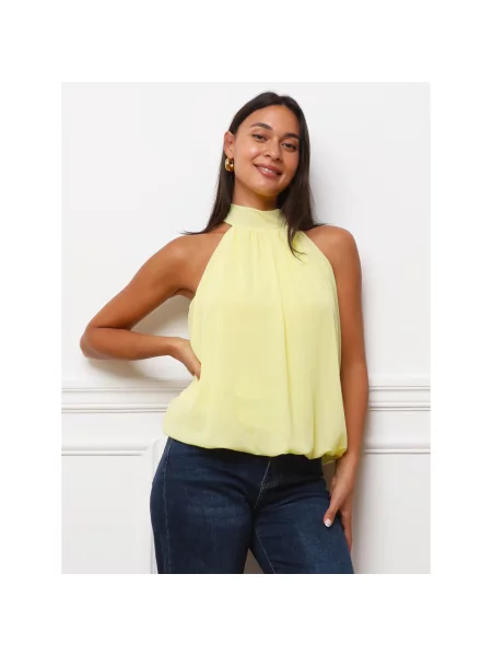 Top La Modeuse galben