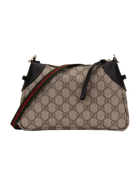 Body Gucci skórzany beżowy