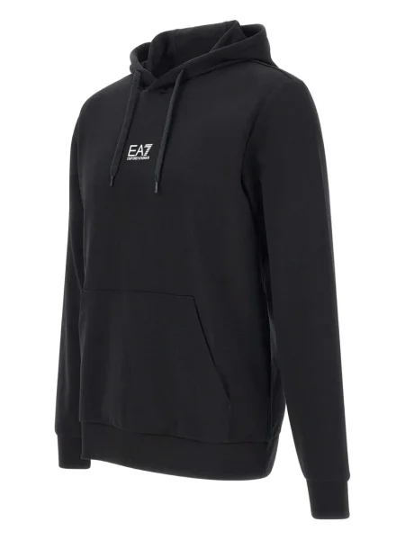Разтягам суичър с качулка Ea7 Emporio Armani черно