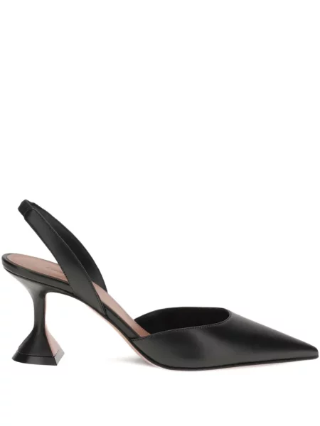 Pantofi cu toc Amina Muaddi slingback negru