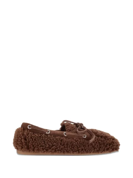 Pantofi loafer Miu Miu maro