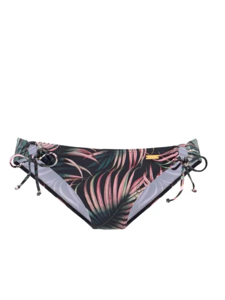 LASCANA Slip costum de baie / verde / roz negru