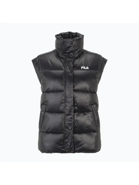Дамска жилетка FILA Luzk Long Puffer Vest black черно