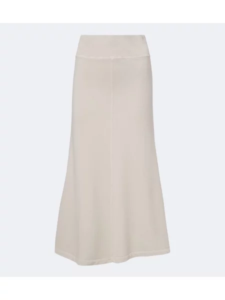 Fusta maxi Marant Etoile din jerseu bej