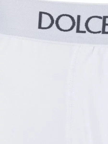 Boxerky Dolce & Gabbana s výšivkou bílé