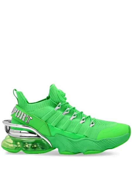 Sneakerși Plein Sport cu dungi de tigru verde