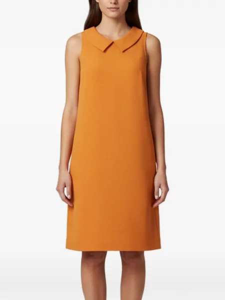 Gulerat rochie midi Moschino Cheap & Chic portocaliu