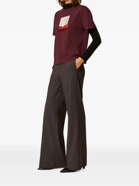 Pantaloni palazzo Twinset gri