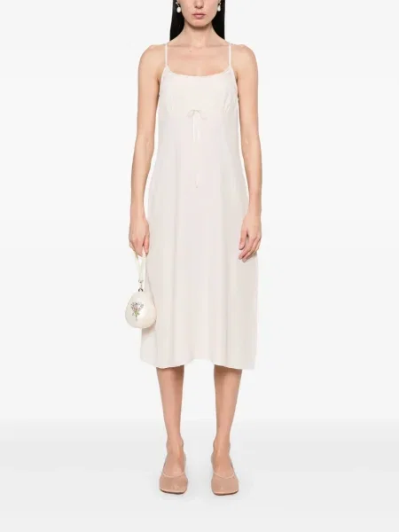 Rochie midi Simone Rocha cu funde până la genunchi de costum