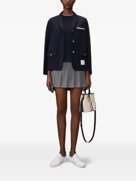 Scurt tricou Thom Browne albastru