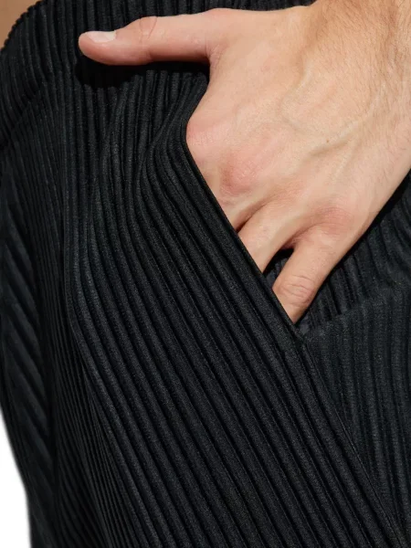 Πλισέ παντελόνι Homme Plissé Issey Miyake μαύρο