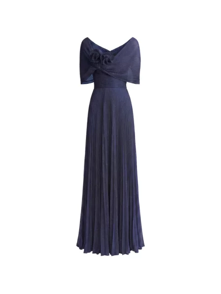 Rochie Gemy Maalouf asimetrică albastru