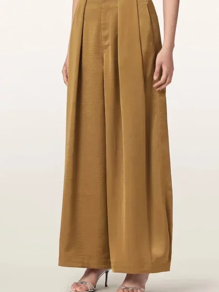 AllSaints pantaloni pentru femei LOLA galben