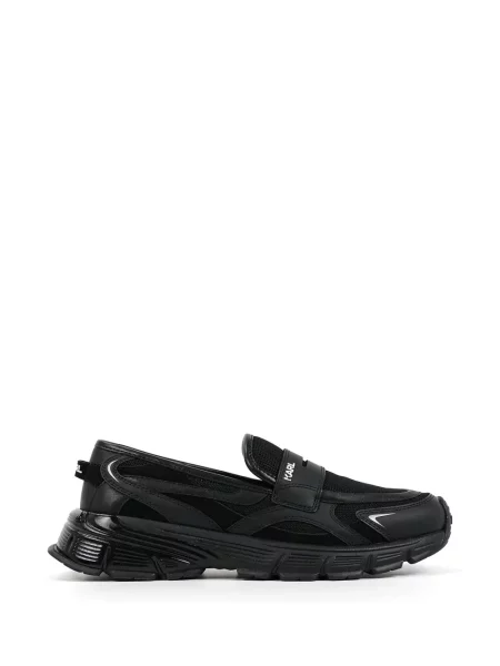 Pantofi loafer Karl Lagerfeld cu autograf negru