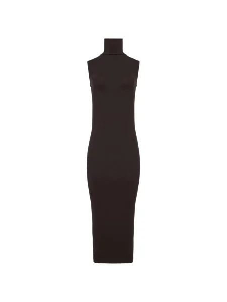 Rochie midi Wolford fără mâneci maro