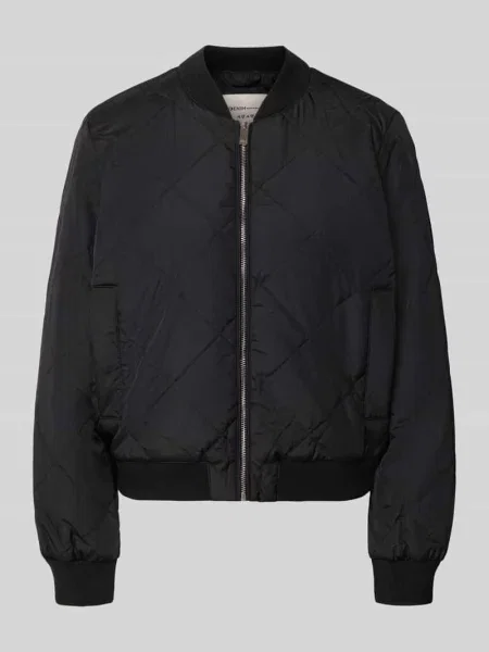 Bomberka o kroju regular fit z prążkowanymi ściągaczami Tom Tailor Denim czarny
