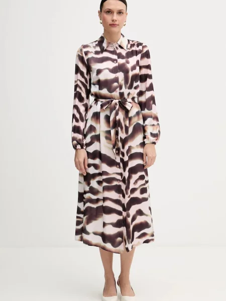 Marc Aurel rochie midi drept roz