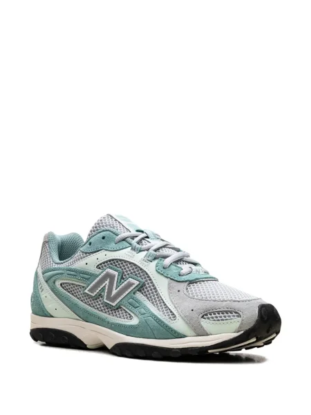 Sneakerși New Balance cu șireturi din dantelă alb