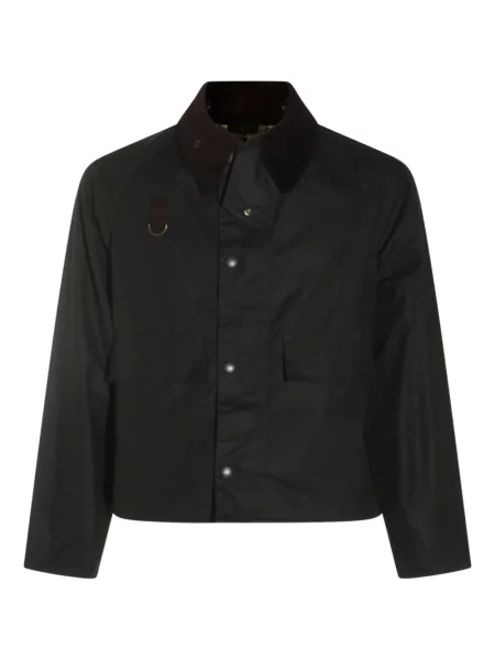 Gulerat geacă Barbour de catifea cord negru
