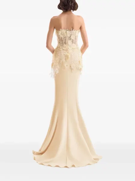 Top Gemy Maalouf cu model floral cu aplicații