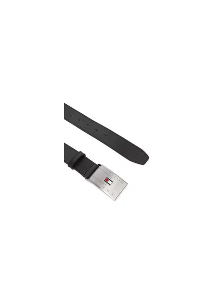 Opasok Tommy Hilfiger Th Flag Plaque Belt hnedá