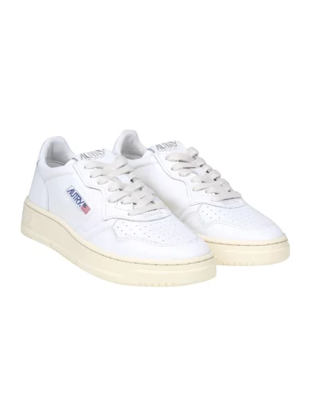 Sneakers Autry Medalist Low Man Leat/ Leat Wht/ Wht EUR 41 białe