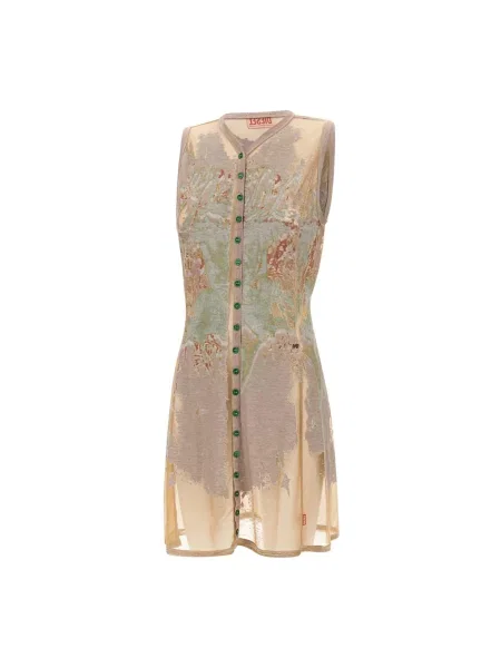 Krótka wielobarwność sukienka Diesel garniturowa