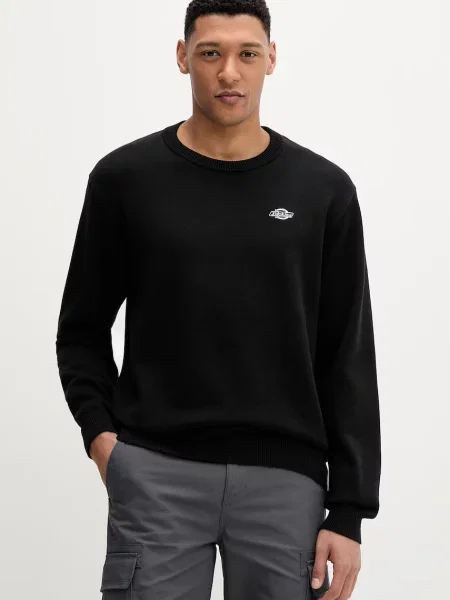 Bombažen pulover Dickies črna