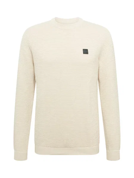 !Solid Pulover SD Valencia negru / natural alb