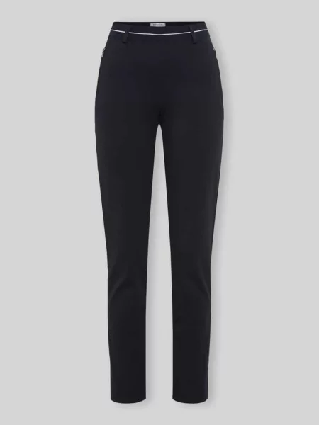 Spodnie o kroju super slim fit z mieszanka model LILLYTH' Raphaela By Brax granatowe