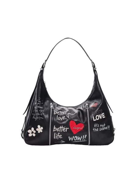 Geanta crossbody Desigual alb