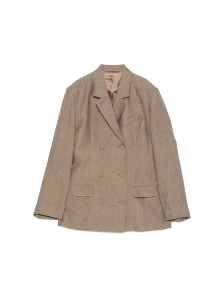 Dwurzędowa marynarka Mark Kenly Domino Tan dwurzędowa brązowa