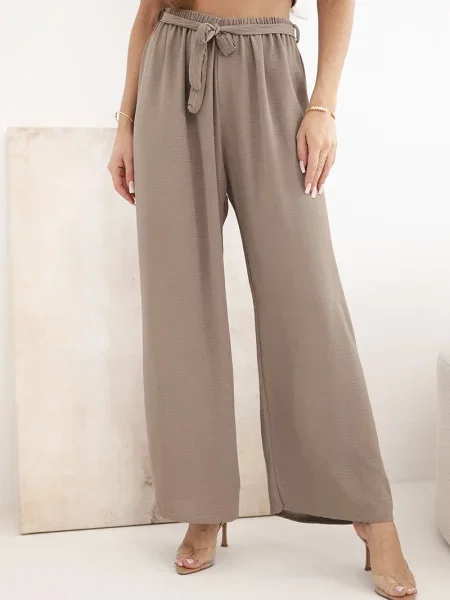 Pantaloni Kesi Włoski cu legături maro