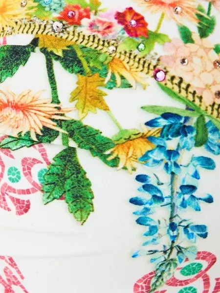 Top Camilla wiązany biały