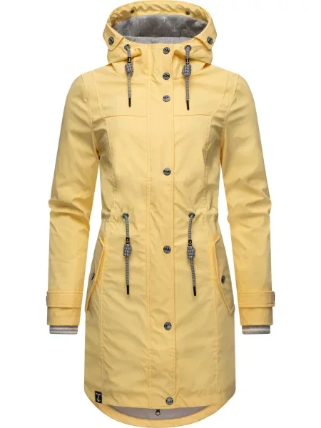 Peak Time Geacă funcțională galben pastel / negru alb